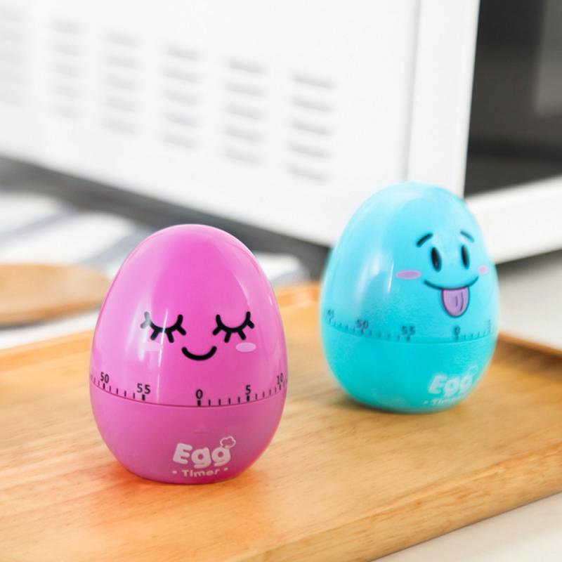 Fun Kitchen Egg Timer 60 Minutes Cartoon Cute Cooking Clock Alarm Clock Mechanical Home Decoration