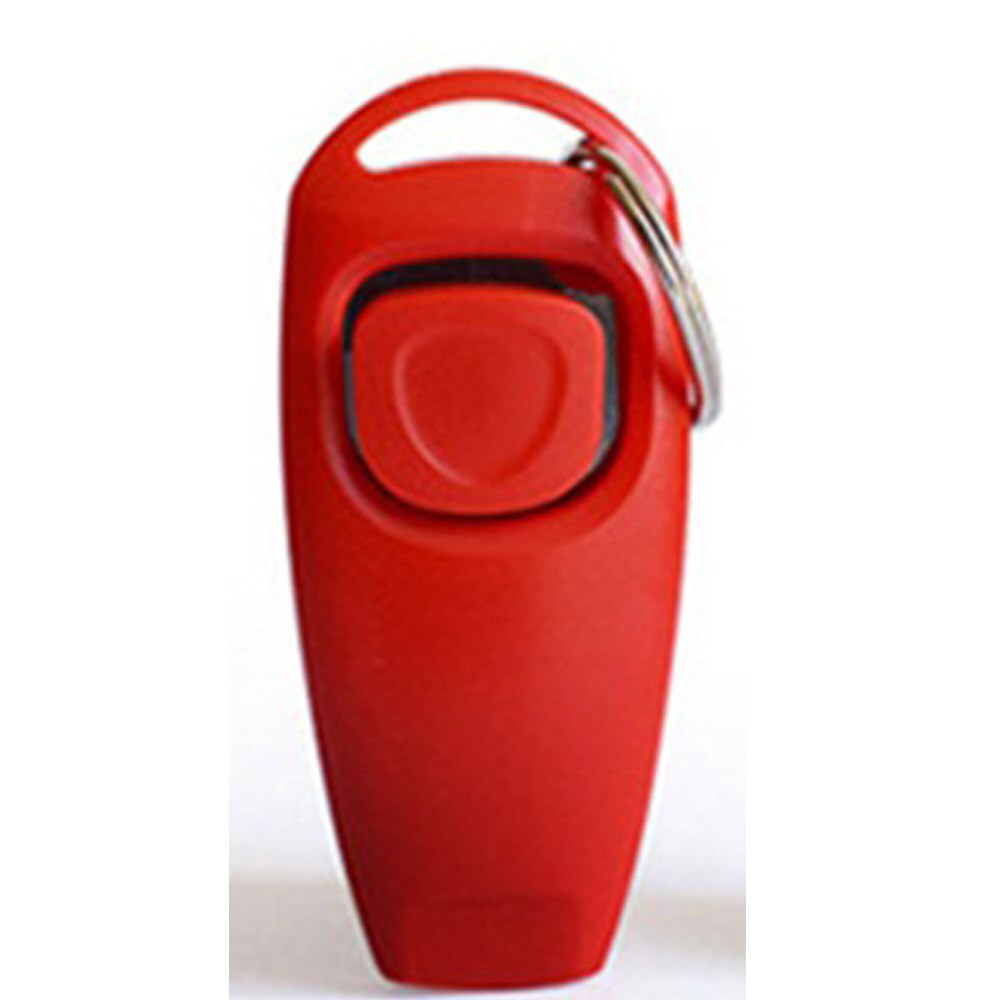 Pet Toy Training 2-in-1 Dog Training Whistle Clicker Pet Dog Trainer Aid Guide Dog Supplies Easy To Carry PC Material: Red