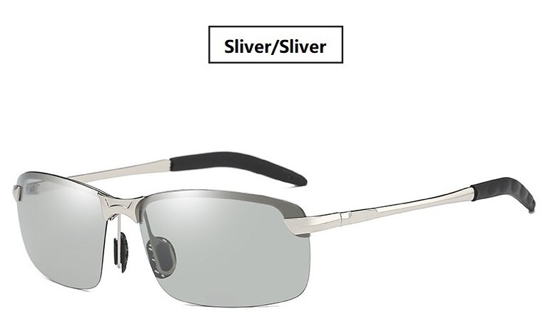 Driving Glasses Polarized night Driving Sunglasses Men Women Anti-glare Night Driver Goggles gafas Enhanced Light Glasses: Sliver