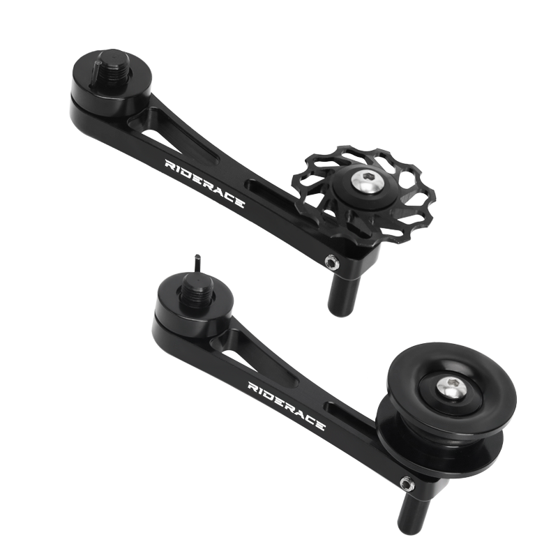 Tensor de cadena de bicicleta, desviador trasero de una sola velocidad, aleación de aluminio, estabilizador de cadena de bicicleta de montaña y carretera, fácil instalación