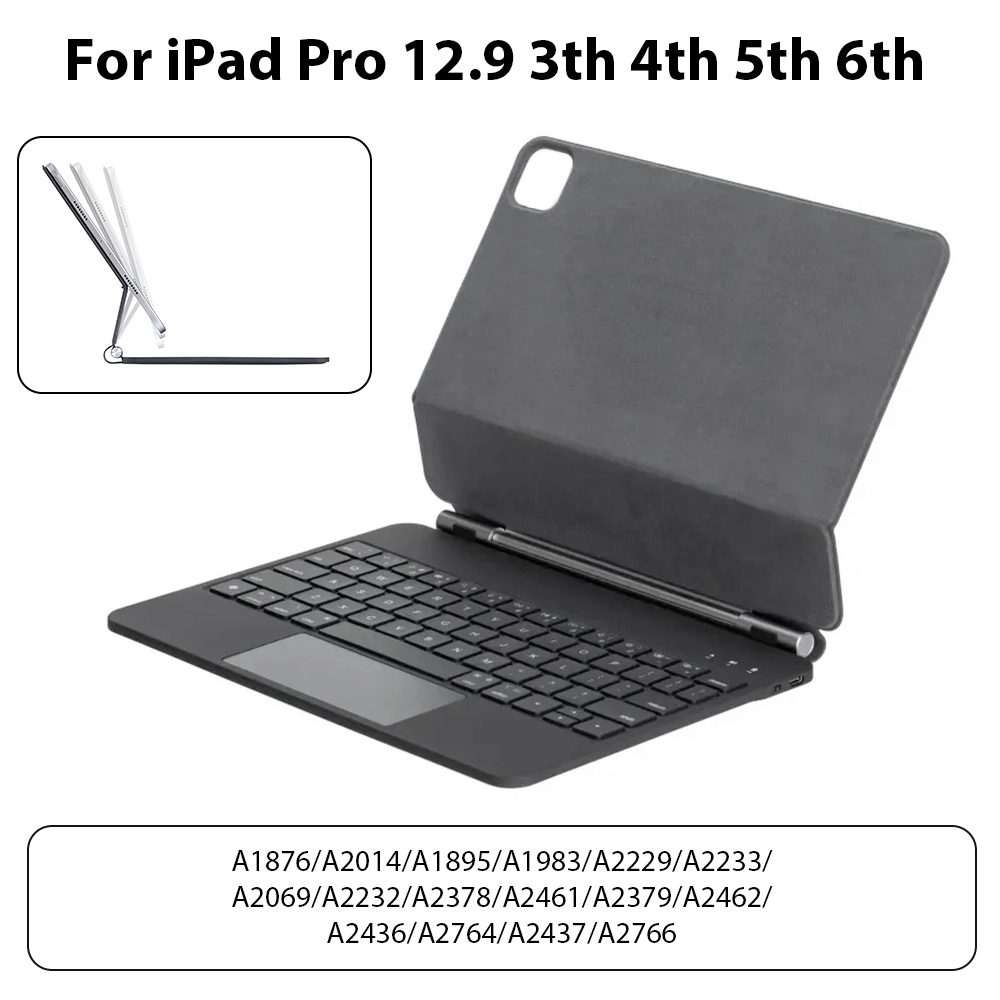 For Ipad Keyboard Case For Ipad 10th 11in 12.9in Magnetic Magic Keyboard Backlit Bluetooth Wireless Keyboard Ipad Accessories