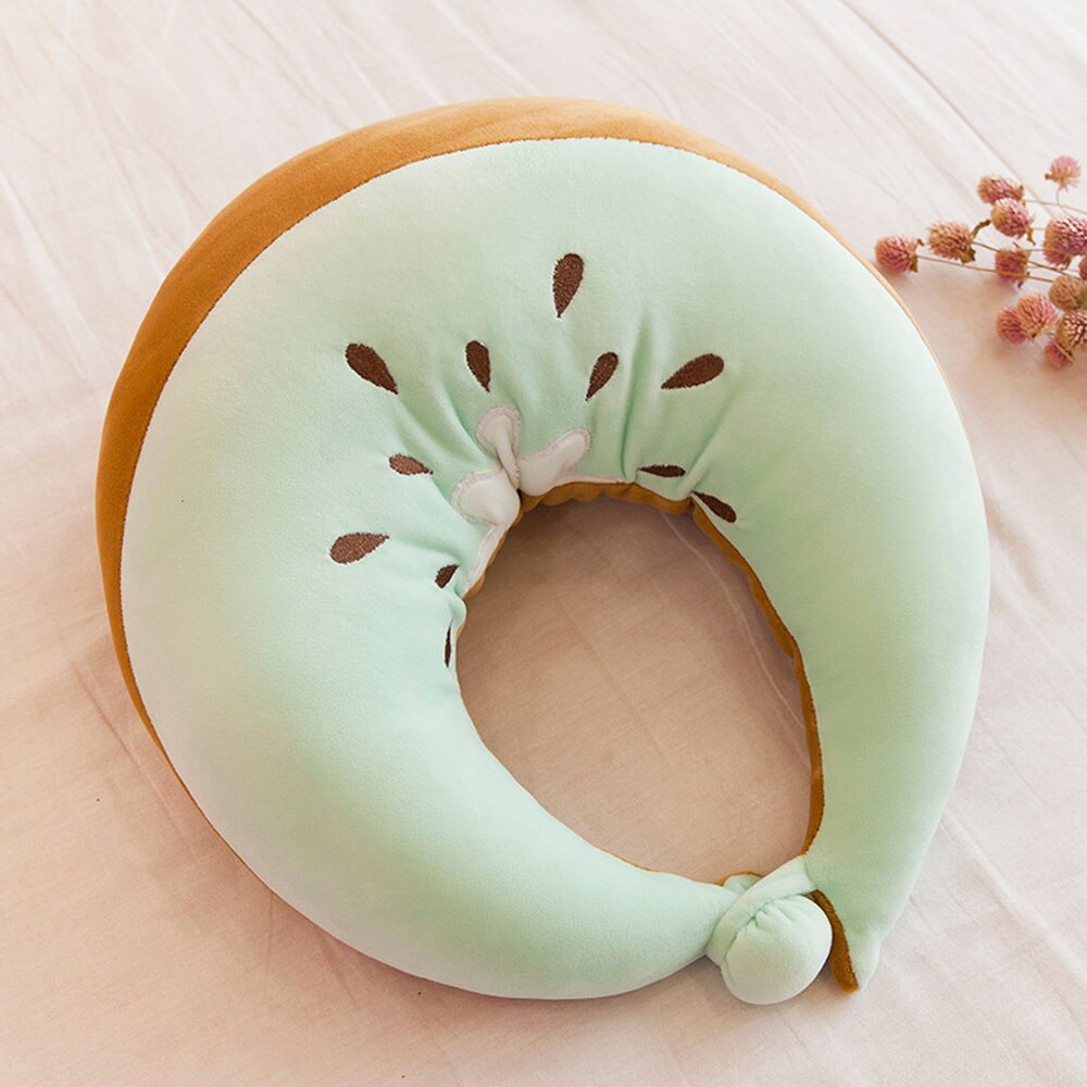 Fruit U-vormige Slaap Nek Reizen Kussen Kussen Cervicale Vliegtuig Kussen Kantoor Kussen Auto Kussens Zacht Kussen Thuis Textiel: 2