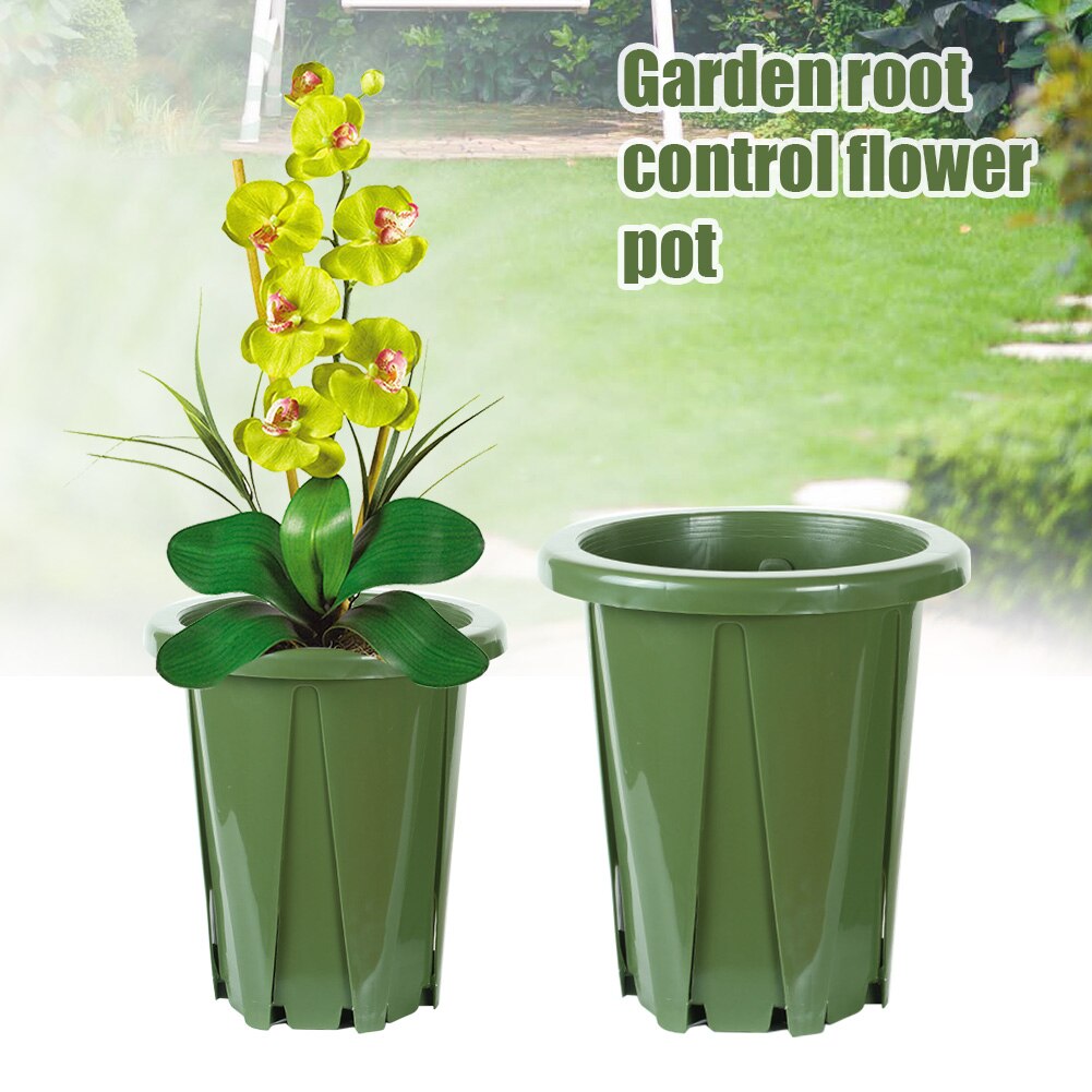 Plant Root Control Office Home Nursery Garden Decor Tree Indoor Outdoor Desk Flower Pot Corrosion Resistance Grow Container