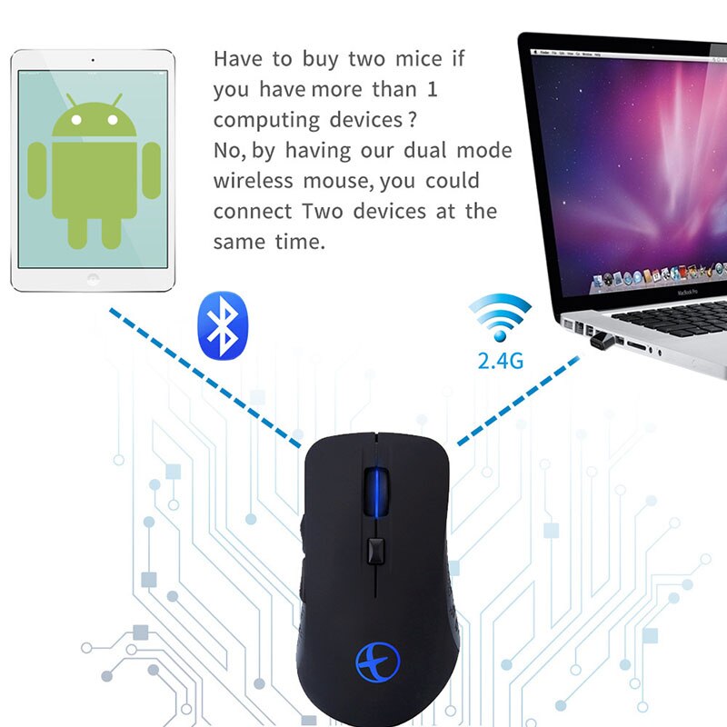 Jelly Comb Rechargeable Silent Bluetooth Mouse Dual Mode Bluetooth 2.4g Wireless Mice for Laptop PC Gaming Mouse