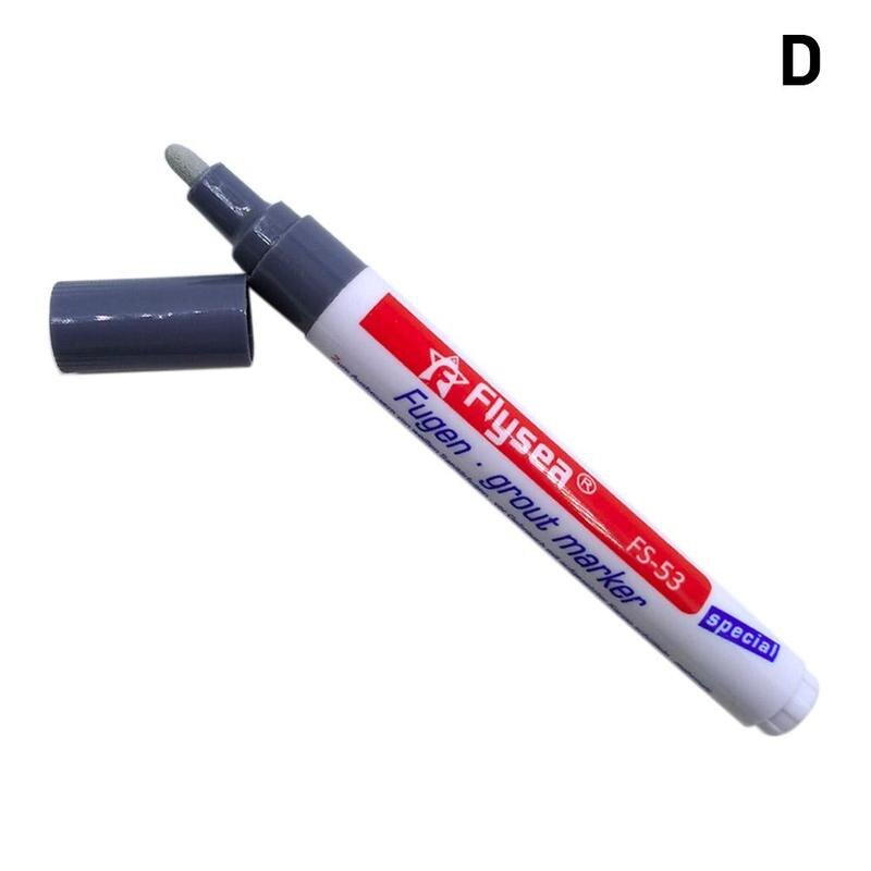 Color Pen White Tile Refill Grout Pen Tile Gap Repair Bathroom Porcelain Filling Waterproof Mouldproof Cleaner Agents Paint: gray