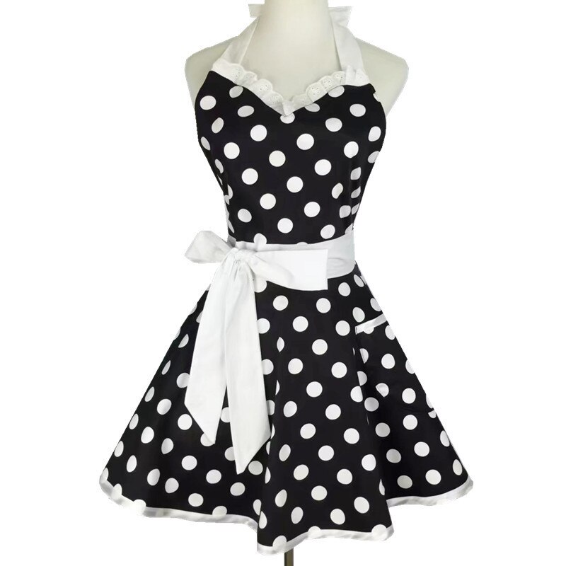 Cotton Lovely Women Apron Cute Large Swing Princess Apron kitchen Cooking Oilproof Aprons for Girls: style 9