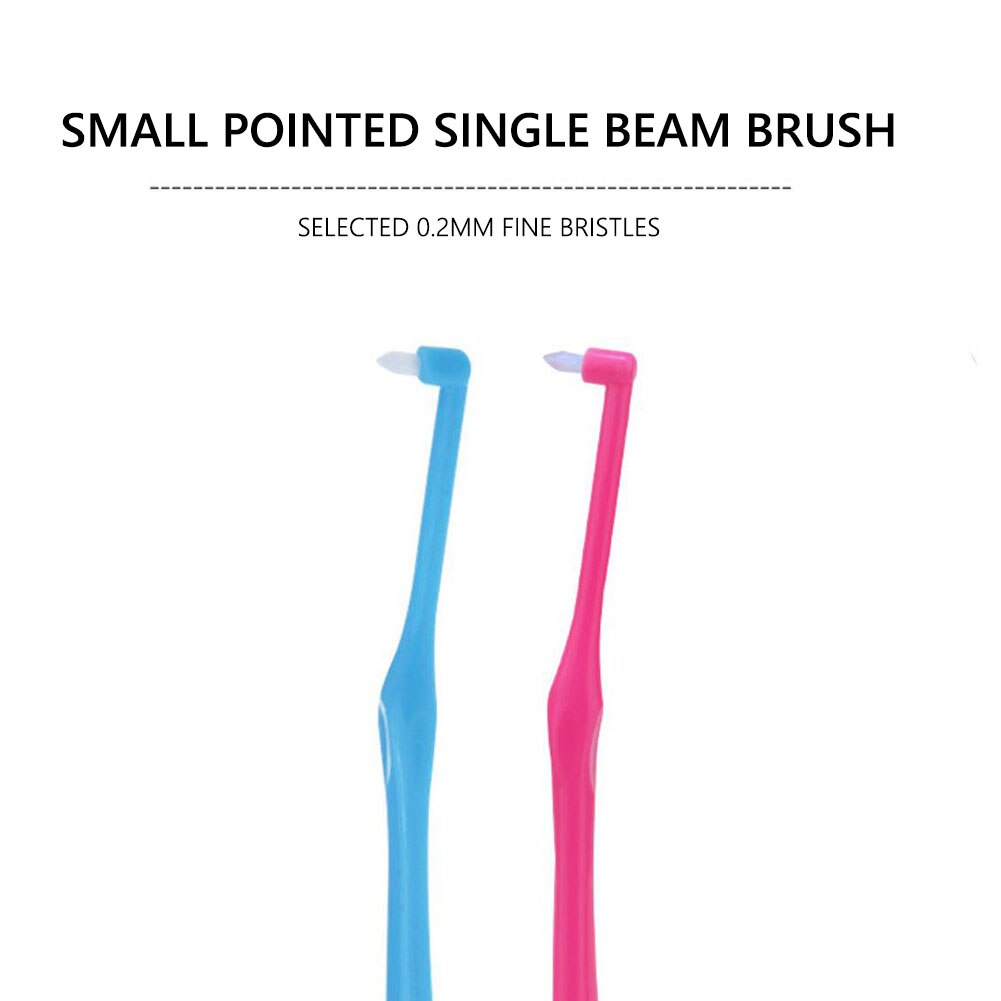 Orthodontic Toothbrush Pointed and Flat Head Small Soft Hair Correction Clean teeth gap Floss Oral Hygiene Teeth Braces
