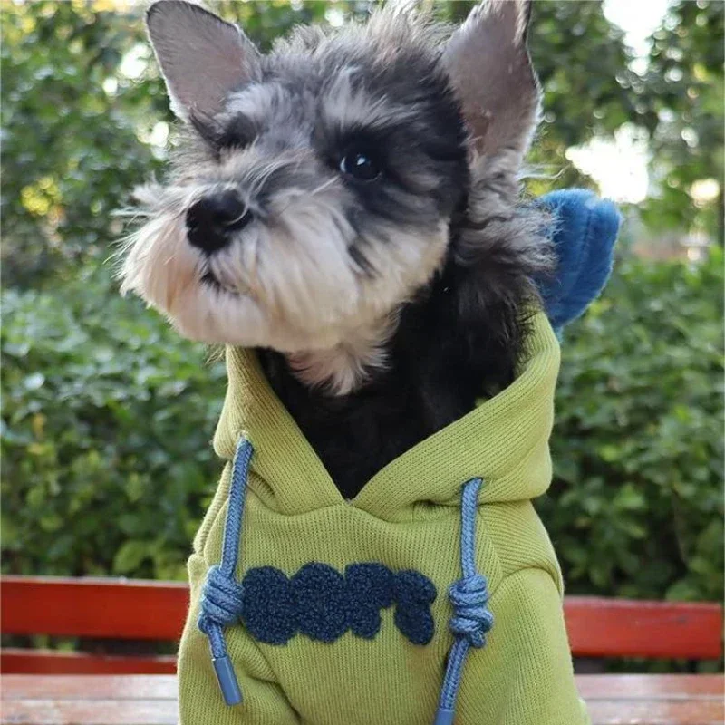 Winter Pet Dog Sweatshirt Clothes for Small Medium Dogs Warm Fleece Zipper Dog Hoodies Chihuahua French Bulldog Jacket