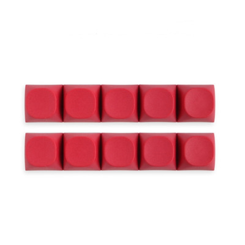 PBT Keycaps Set, Thick PBT No Printing Keycaps for Mechanical Keyboard (10Pcs/Set) - Only Keycaps, Not the Keyboard: R