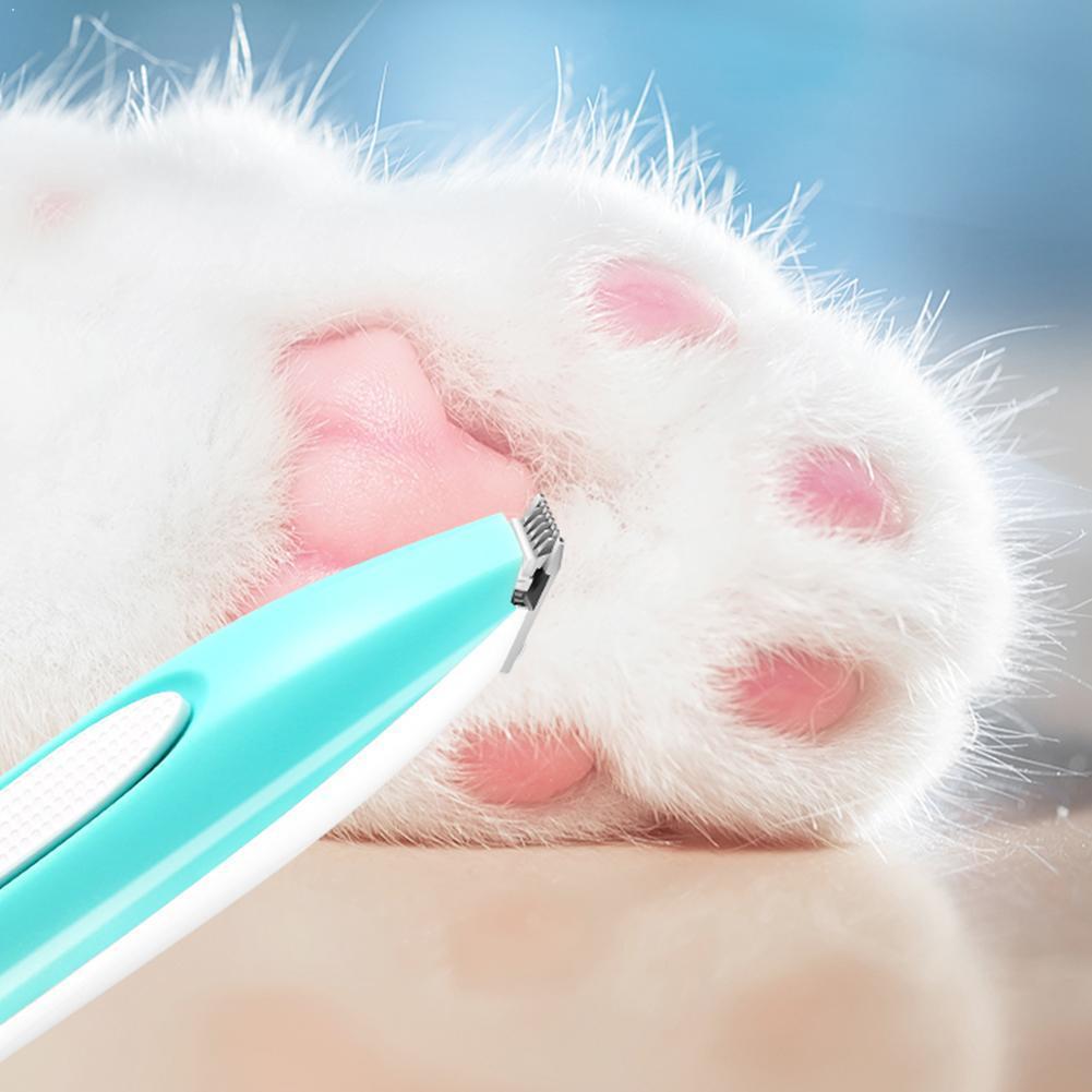 Mini bærbart kæledyrsudstyr abs pote shaver værktøj klipning pleje hår elektrisk trimmer hundeskærer batteri po  m6 c 3