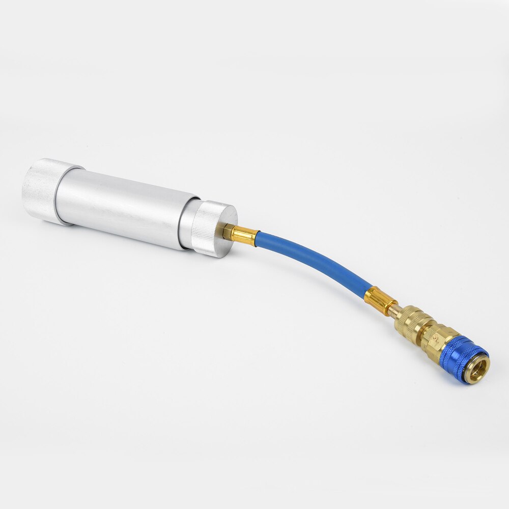 Car Interior Oil Dye Injector AC Adapter Hand Turn Filler Injection Tool Car Auto Oil Dye Injector Adapter UV03QC12L R134A 2 OZ