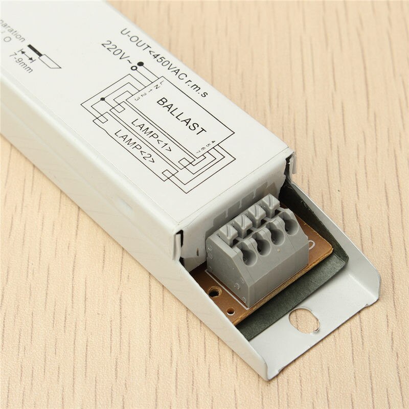 Lampe-forkoblinger 220-240v ac 2 x 36w bredspænding  t8 elektronisk ballast fluorescerende balastro