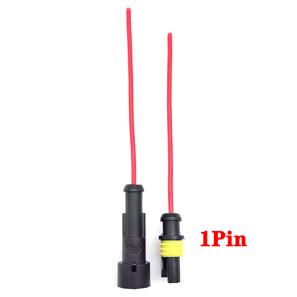 1 Satz 1-polig 2-polig 3-polig 4p 5p 6-poliger Autos tarter Stecker Buchse Docking versiegelter Stecker Kfz-Motor- Kabelbaum stecker Stecker: Braun