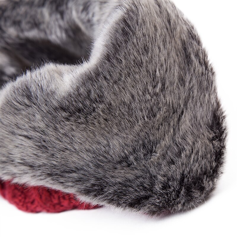 Fancet kvinder vinter bomber hat sæt varm uld blød pompon øreklap hatte solidt tørklæde balaclava søde afslappede kasketter hatte 89216