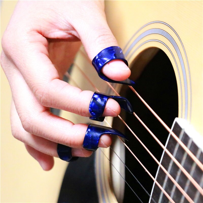 1/3 Uds. Púas de guitarra para dedo pulgar, mediador de celuloide, púas para guitarra, bajo, guitarra acústica, accesorios para guitarra eléctrica