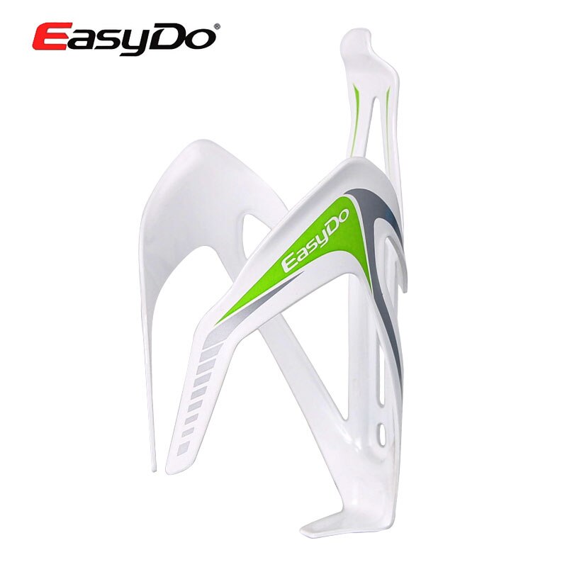 Easydo cykel flaskhållare aluminiumlegering mtb landsvägscykel cykling sport vattenflaskhållare hållare 38g gram lätt vikt: Vitgrön