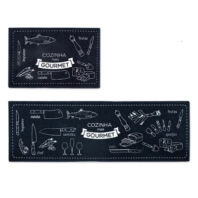 Tapis de cuisine de Style japonais | Tapis de sol 40x60cm & 40x120cm en Fiber de Polyester, fond de Latex, tapis de porte antidérapant, paillasson d'entrée: A / 40cmx120cm