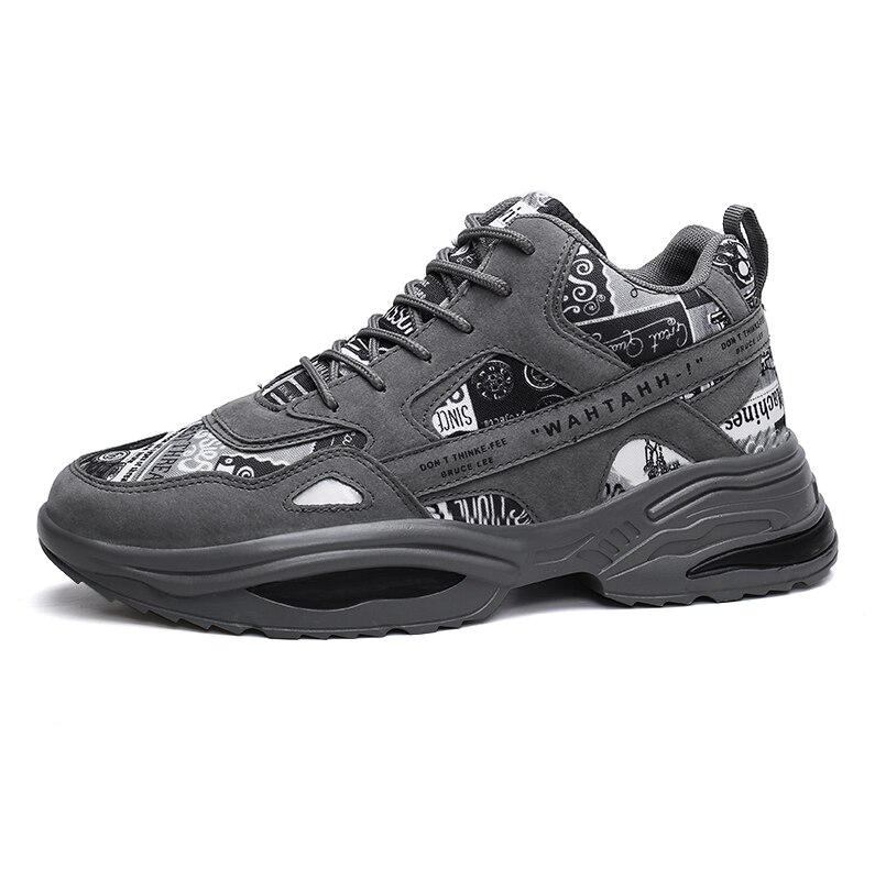 Herbst und Winter Sport Papa hoch oben modisch schuhe männer Sport schuhe Winter laufschuhe turnschuhe: Grau / 7