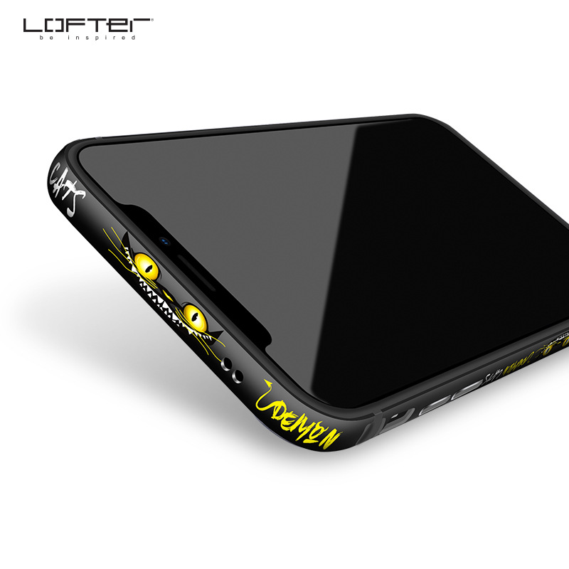 Lofter luxo telefone capa para iphone x xs caso de alumínio pára-choques para iphone x bonito animal capa para iphone x estilo europeu