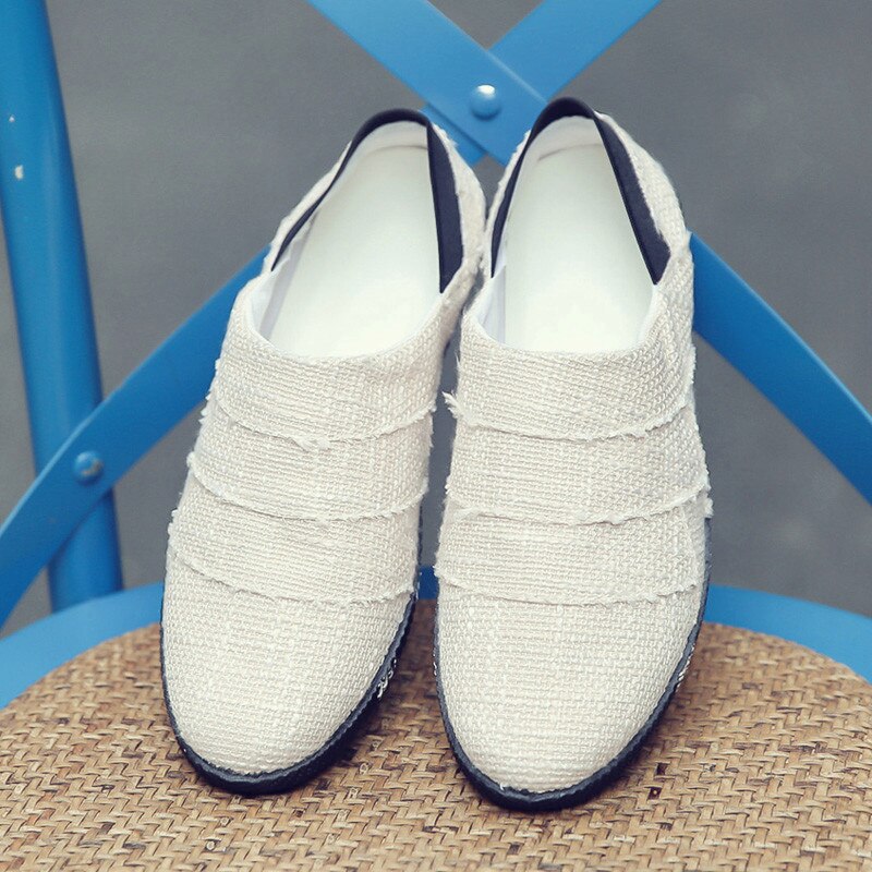 PUPUDA uomo scarpe Casual espadrillas traspiranti uomo Slip On mocassini scarpe comode Sneakers uomo moda scarpe di tela mocassini M