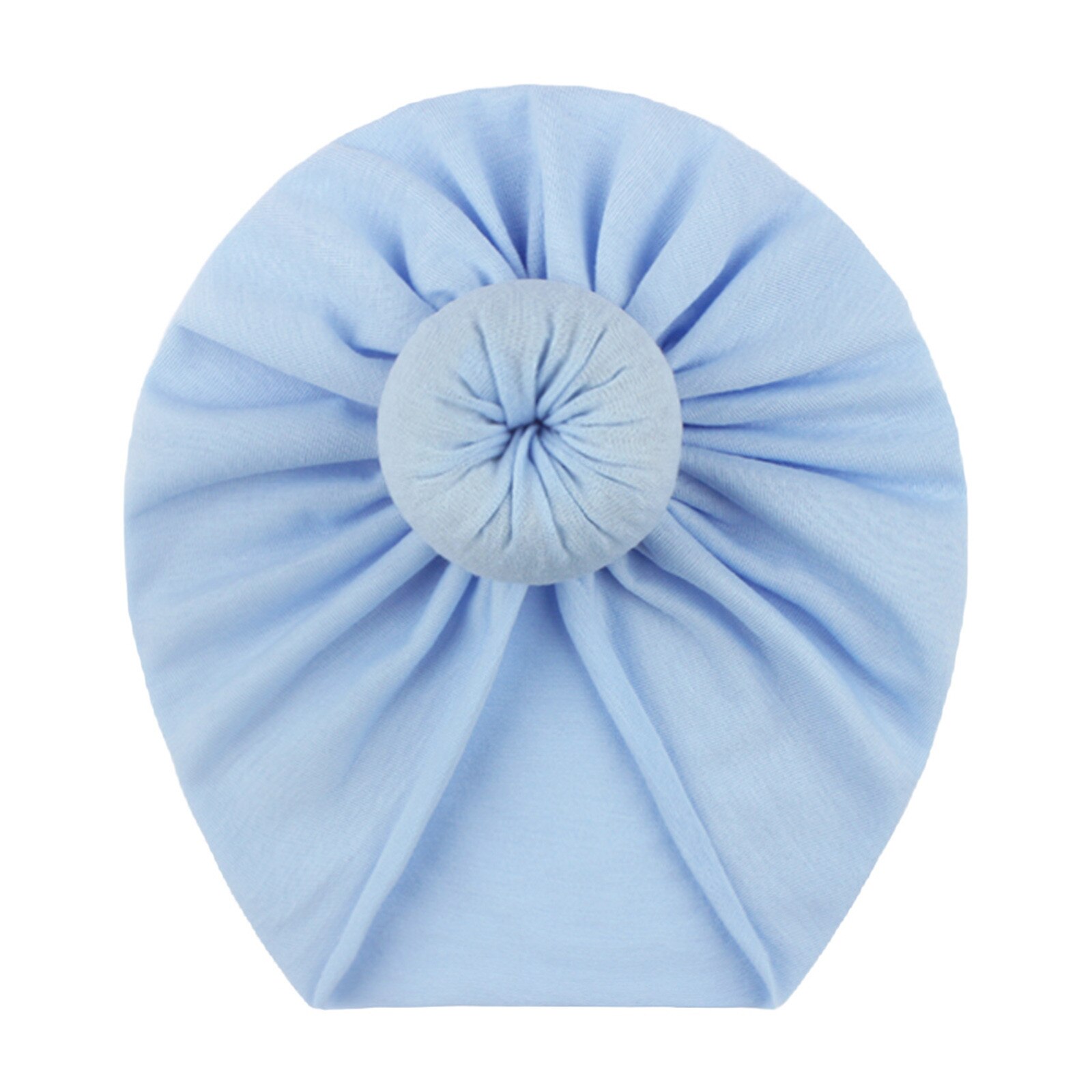 Peuter Kids Baby Hoofdbanden Baby Jongens Meisjes Solid Bow Geknoopt Hoed Beanie Hoofddeksels Accessoires Zachte Tulband Head Band