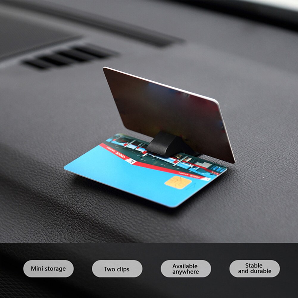 Auto Fastener Card Bill Holder Mount Portable Car Parking Card Clamp Desktop Stand Vehicle Card Fixed Holder Clips