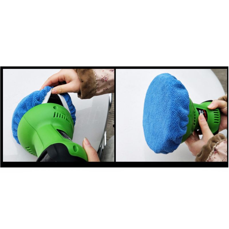 5pcs Polishing Bonnet Buffer Pad Microfiber Bonnet Car Polisher Pad Cover for Car Paint Care 5-6" 7-8" 9-10" 3 Sizes