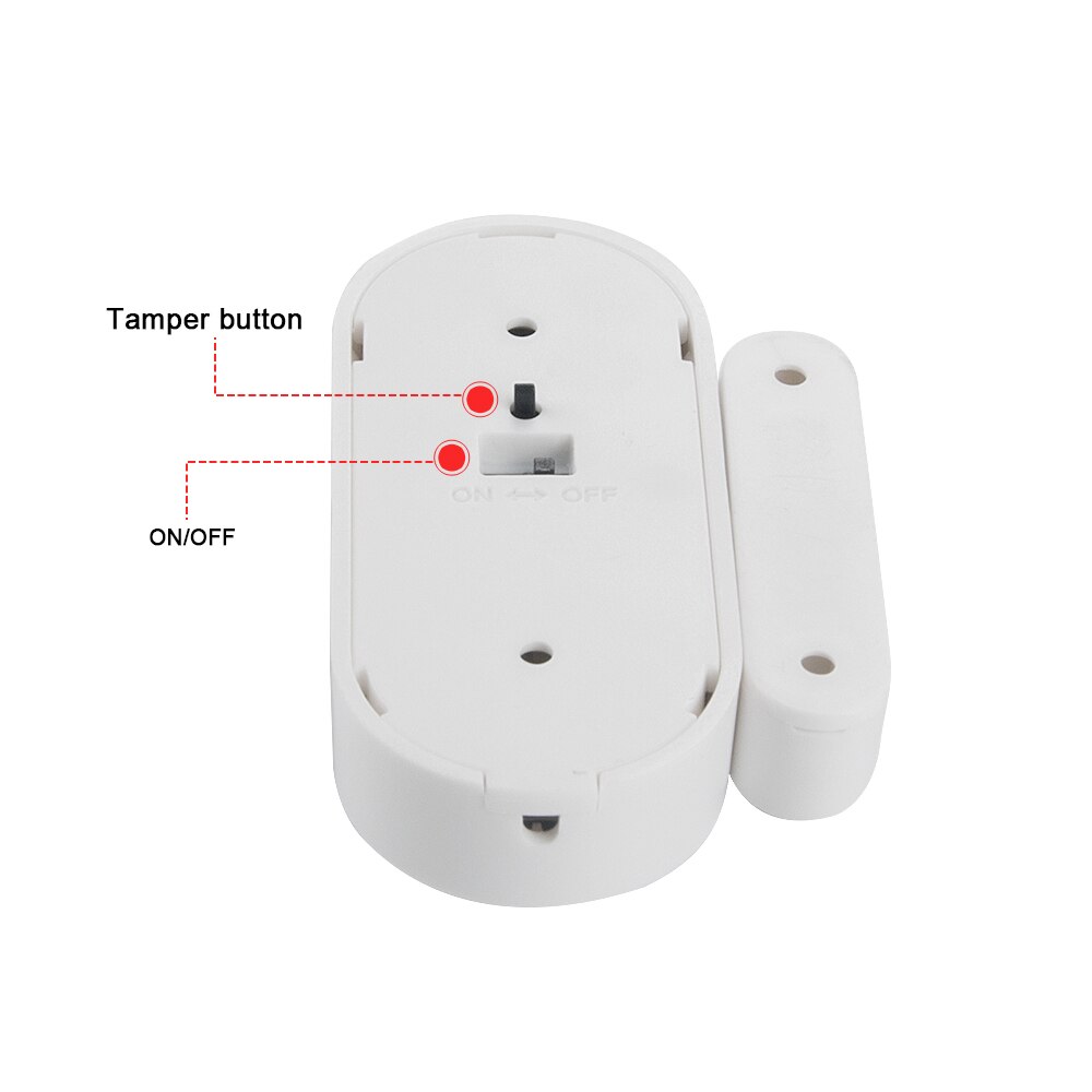 433MHz Door Window Alarm Sensor Wireless Magnetic Switch Contact Detector Signaling for Intruder Security Alarm System