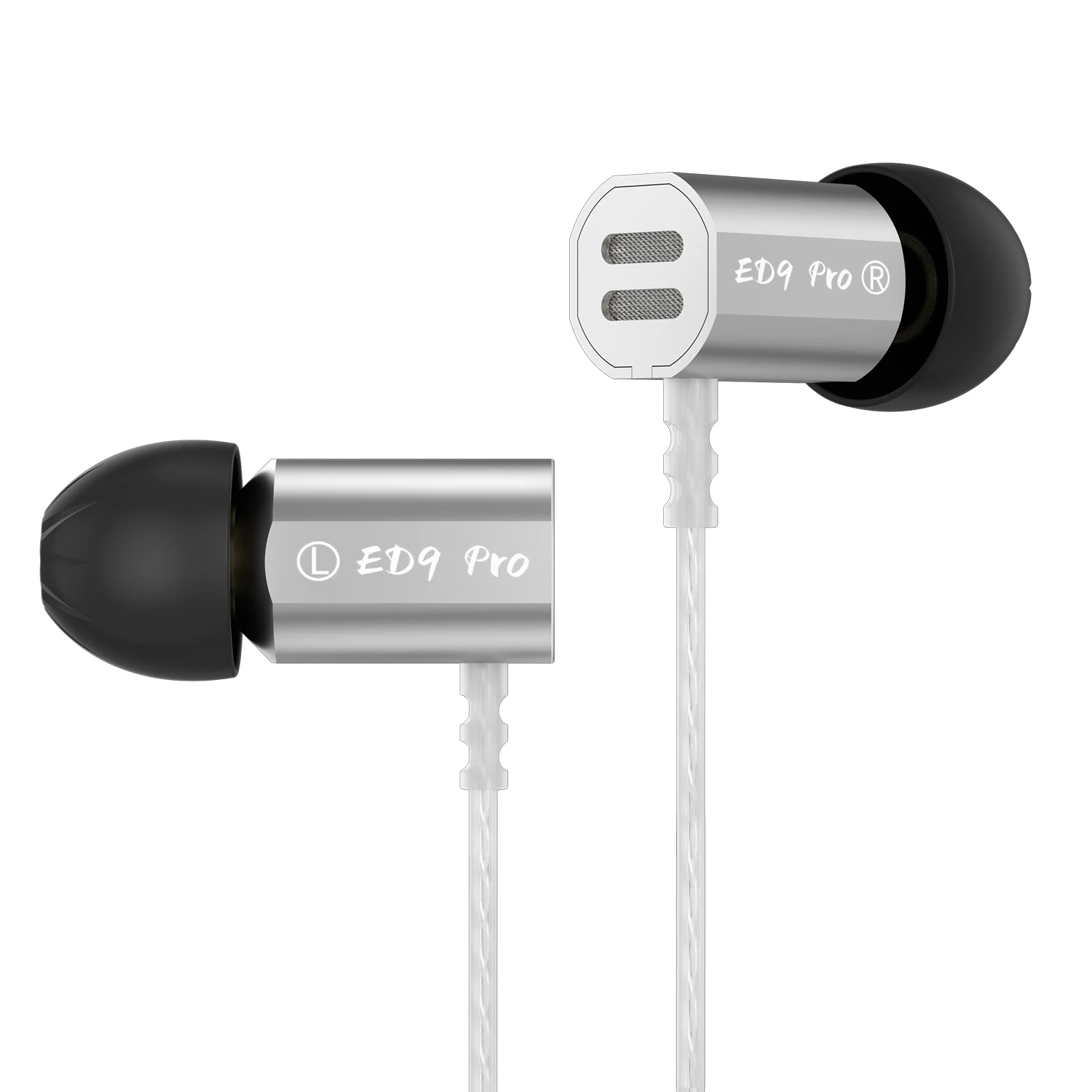 KZ ED9 PRO In Ear Earphones Semi-Open Large Soundstsge Dynamic Driver Bass Music Headset HIFI Zinc Alloy Metal Earphones