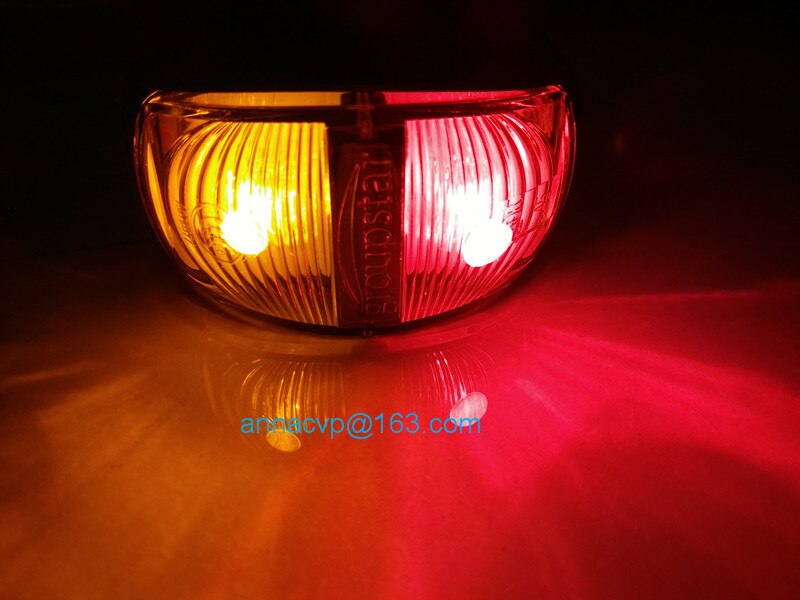 LED outline marker lamps clearance side marker lamps lights E4 approved. AMBER/RED trailer parts