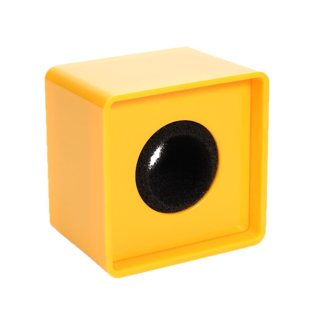 40mm Hole TV Crew Interview Microphone Square Cube Handheld Microphone ABS Material