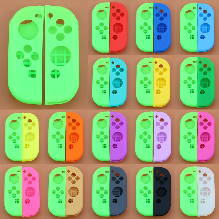 JCD della Gomma di Silicone Copertura Della Cassa Della Pelle Per Nintend Interruttore Gioia Con Controller Per NS Interruttore NX JoyCon Grip