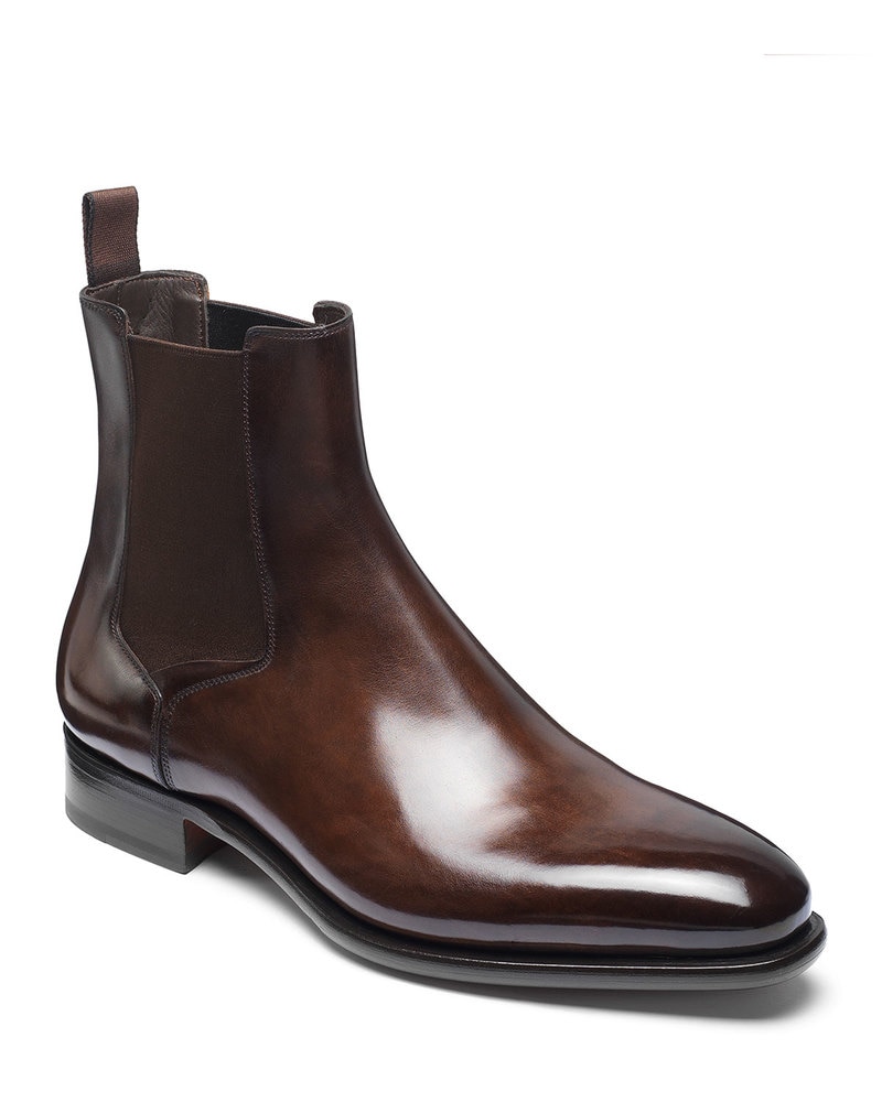 Mannen Mode Pu Lederen Slip-On Enkellaarsjes Puntschoen Lage Hak Schoenen Mannelijke Toevallige Klassieke Retro Stijl chelsea Laarzen TV809