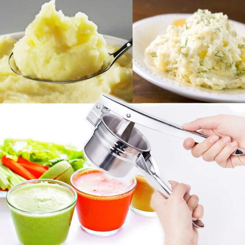 Stainless Steel Fruits Vegetables Masher Household Manual Control Grater Multifunction Kitchen Sweet Potato and Vegetable Tools