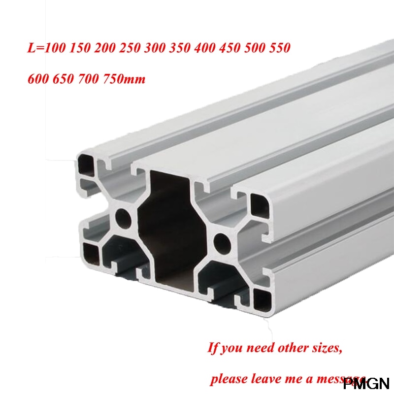 4080 Aluminum Profile Extrusion European Standard Anodized Linear Rail Aluminum Extrusion 4080 Profile for CNC 3D Printer Parts