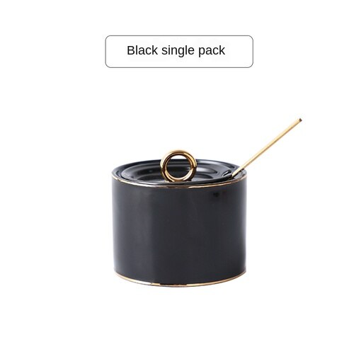 Seasoning box ceramic seasoning jar seasoning can kitchen using Nordic seasoning combination set seasoning bottle salt cans.: Red