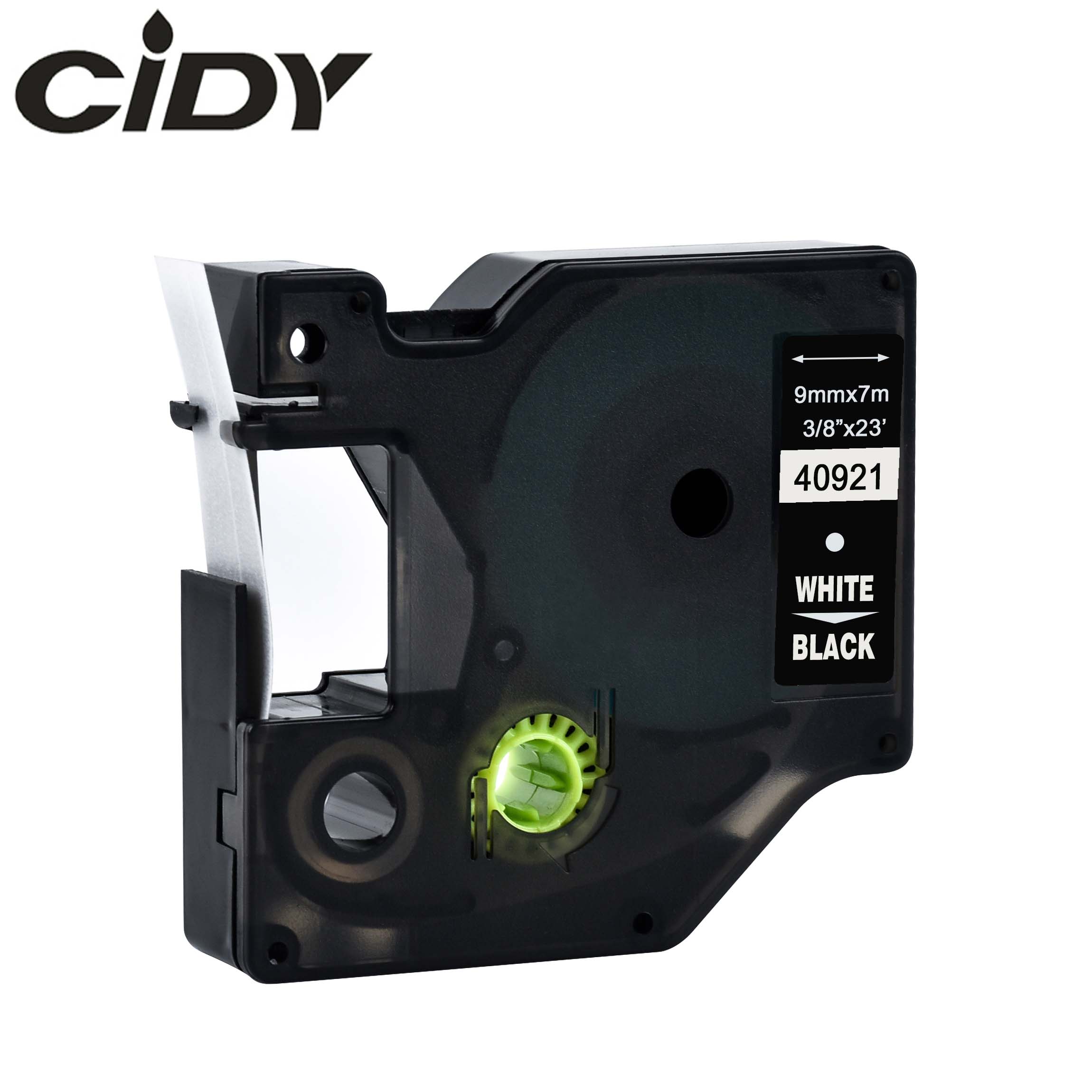 CIDY Multicolor 40913 40918 40910 9mm black on white label tape Compatible Dymo D1 manager 45013 FOR DYMO LM160 LM280 DYMO PNP: 9mm white on black