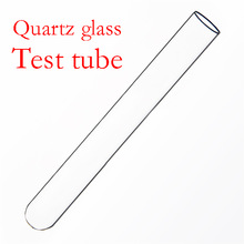 Quartz glass test tube,O.D. 18mm,L. 150mm,High temperature resistant glass test tube