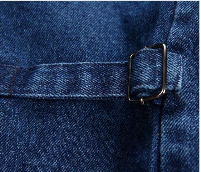 Stor størrelse fiskeveste v-hals multi denim arbejdsvest herre solid afslappet vest med mange lommer fiskevest ærmeløs jakke