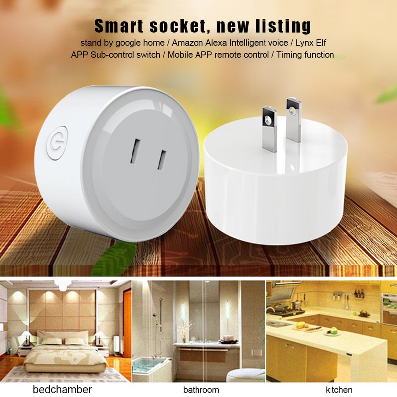 Japanese Specifications Mini Wifi Smart Socket Plug APP Remote Control Socket Voice Timing Smart Socket JP Plug