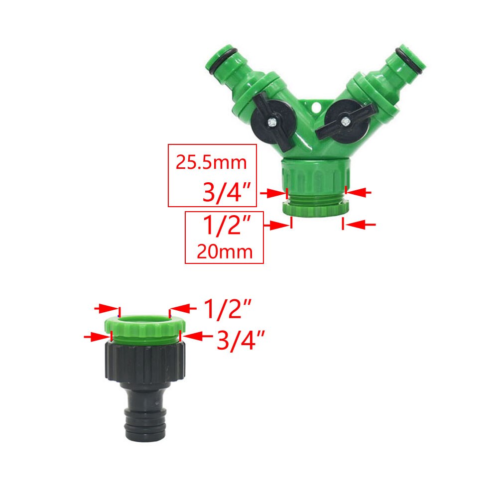 1/4" Hose Drip Irrigation System 360 Degree Adjustable 8 Hole Sprinkler Kit Garden Watering Inserting Ground Micro Flow Dripper