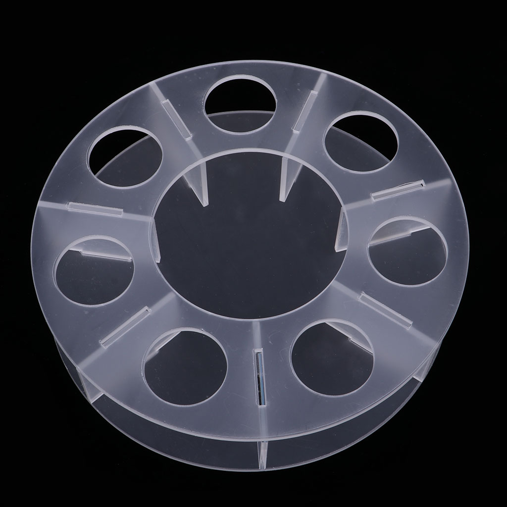 Acrylic Transparent Play Balls 7pcs Balls Clear Acrylic Display Stand Rack for displaying 7 Crystal Balls