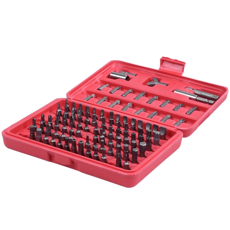 100pc Security Bit Set Torx Star Tamper Screws Hex Key Phillips Slotted Tri Wing: Default Title