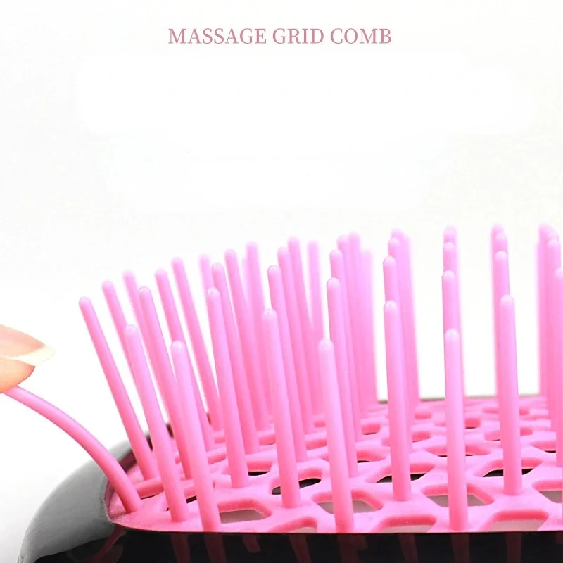 Air Cushion Comb Hair Massage Wet Dry Comb Anti-static Hollow Out Wet Curly Hair Brushes Barber Styling Tool
