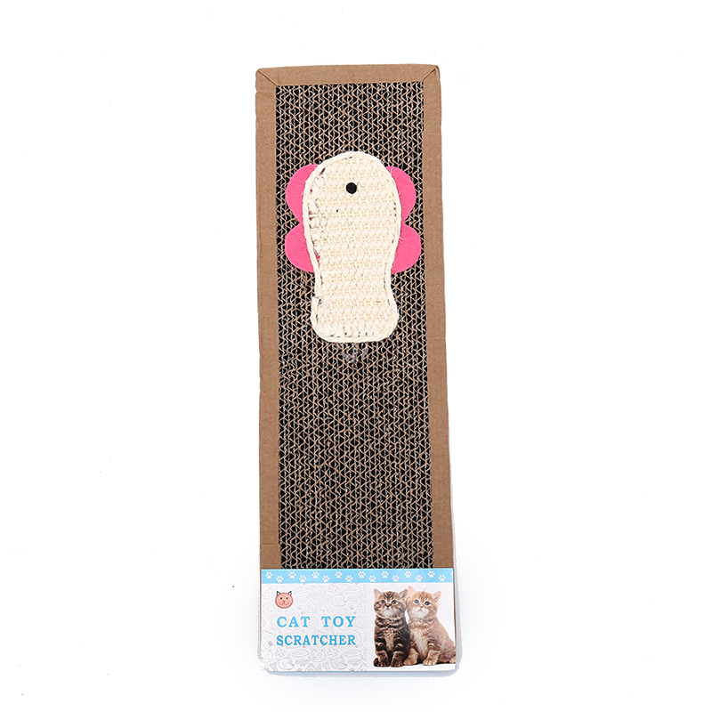 Cat Training Toy Pad Corrugated Scratcher Soft Bed Mat Claws Care Toys Cat Kitten Scratch Board 1PC: fish