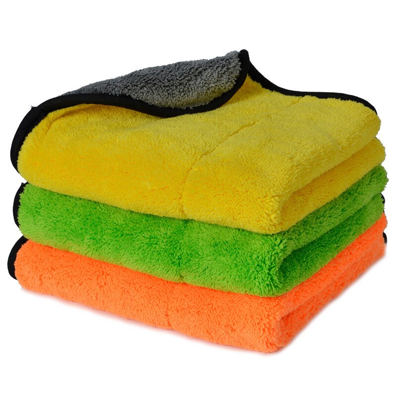Super Thick Plush Microfiber Car Cleaning Cloths AUTOYOUTH Car Care Microfibre Wax Polishing Detailing Towels 45cmx38cm 3 Colors