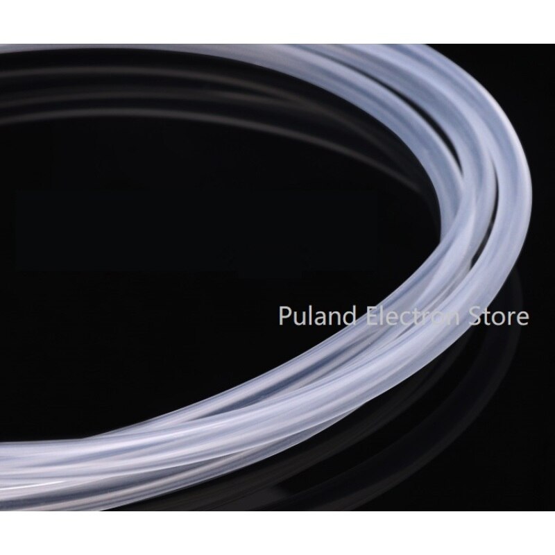 Transparent ID 1.6mm x 4.8mm OD Thickness 1.6mm Peristaltic Pump Silicone Hose Food Grade Soft Flexible Pipe Water Connector