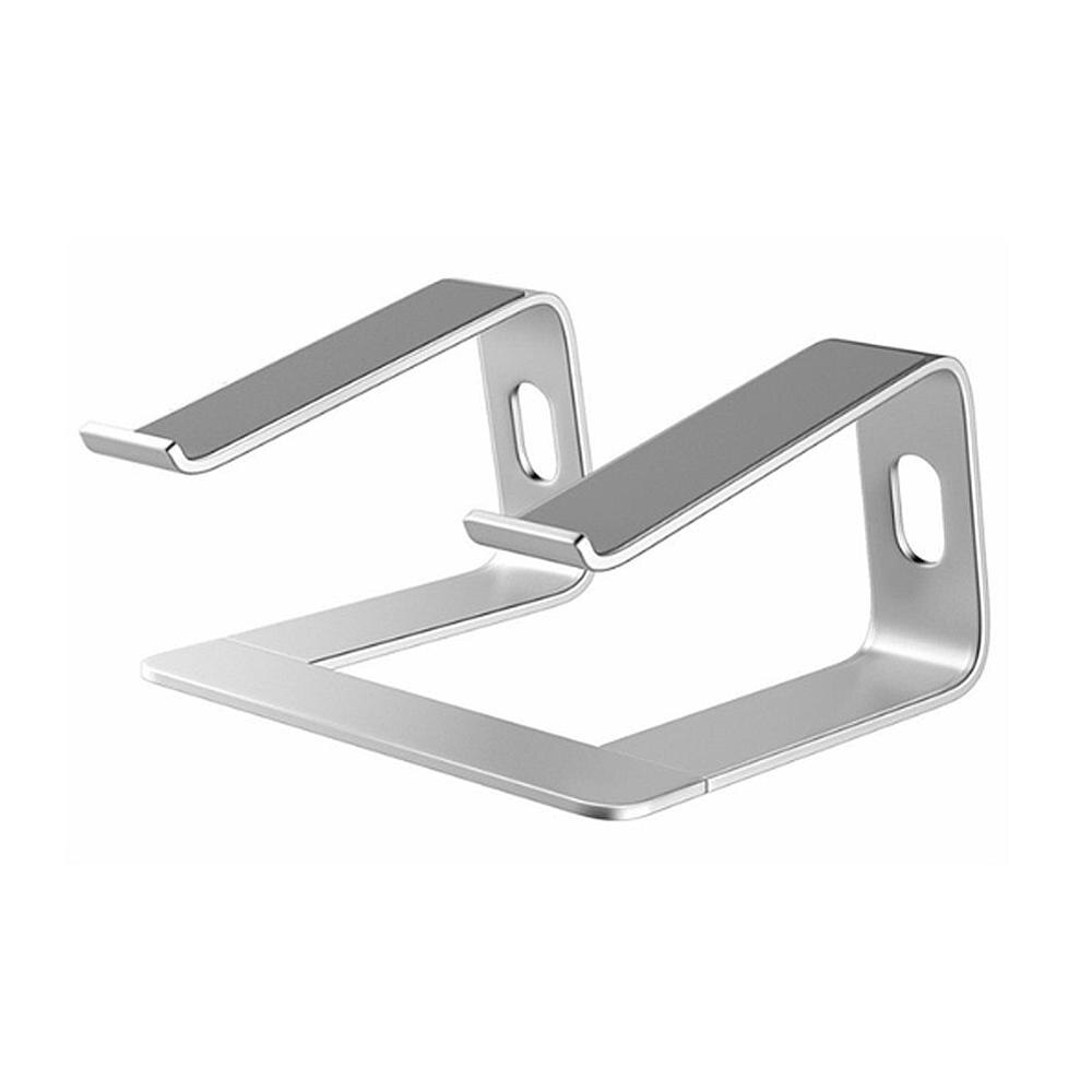Aluminiumslegering Bærbar Stand Universal til MacBook - Bærbar, Foldbar, Justerbar Holder: Sølv