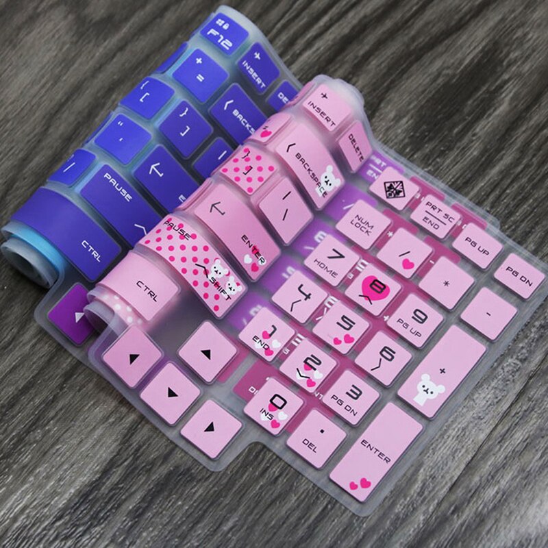 Silicone Keyboard Case Cover Skin High invisible Protector Skin Cover Fit For HP 15.6 inch Laptop PC 1pc