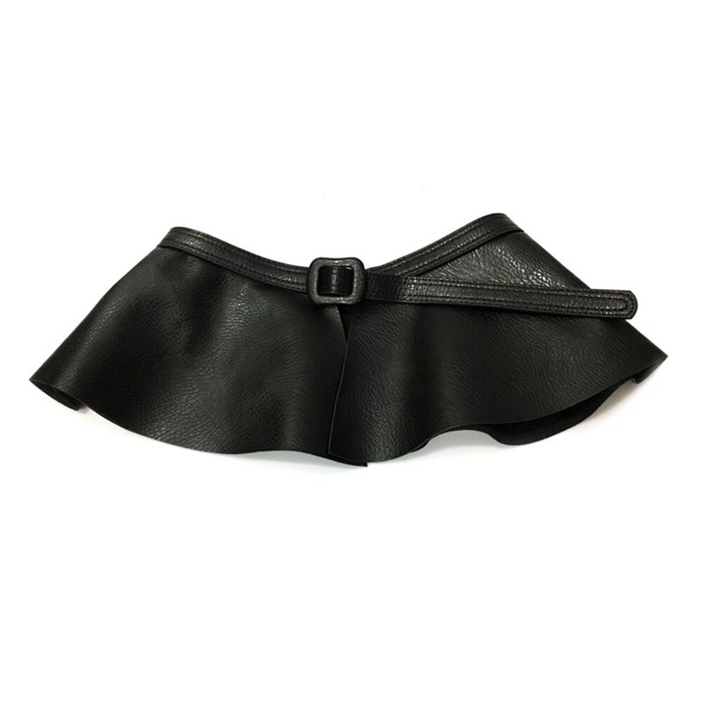 Cinturón dorado ancho de cuero PU, falda con volantes, Corset, cinturones decorados de Metal, faja para vestido de mujer
